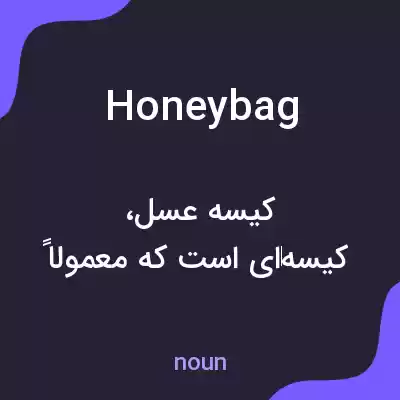 معنی honeybag به فارسی معنی honeybag به فارسی