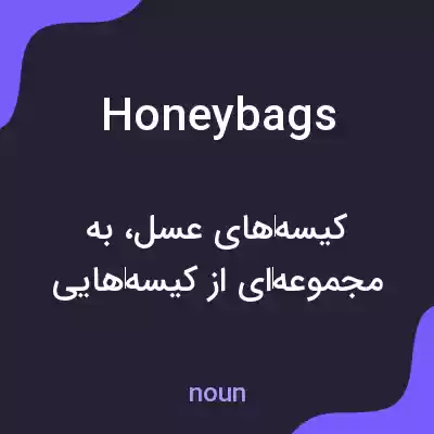 معنی honeybags به فارسی معنی honeybags به فارسی