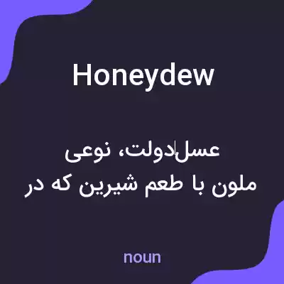 معنی honeydew به فارسی معنی honeydew به فارسی