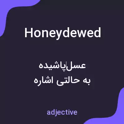 معنی honeydewed به فارسی معنی honeydewed به فارسی