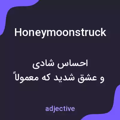 معنی honeymoonstruck به فارسی معنی honeymoonstruck به فارسی