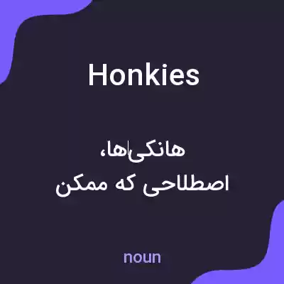 معنی honkies به فارسی معنی honkies به فارسی
