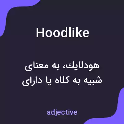 معنی hoodlike به فارسی معنی hoodlike به فارسی