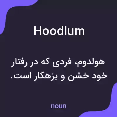 معنی hoodlum به فارسی معنی hoodlum به فارسی