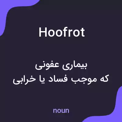 معنی hoofrot به فارسی معنی hoofrot به فارسی