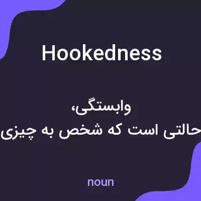 معنی hookedness به فارسی معنی hookedness به فارسی