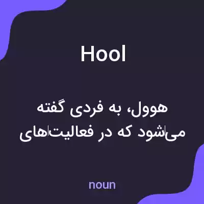 معنی hool به فارسی