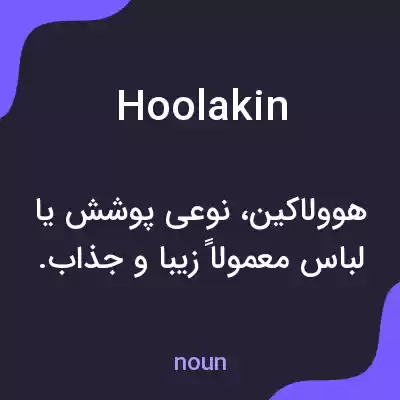 معنی hoolakin به فارسی معنی hoolakin به فارسی