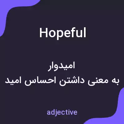 معنی hopeful به فارسی معنی hopeful به فارسی
