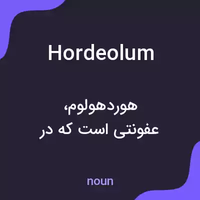 معنی hordeolum به فارسی معنی hordeolum به فارسی