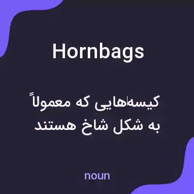 معنی hornbags به فارسی معنی hornbags به فارسی