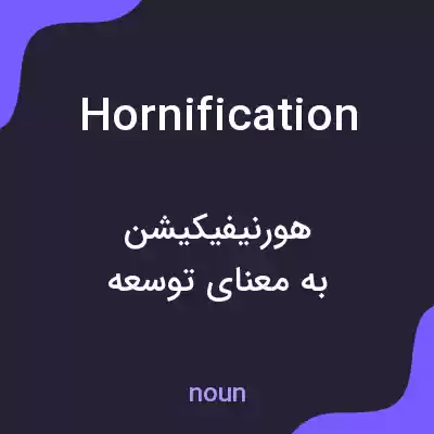 معنی hornification به فارسی معنی hornification به فارسی