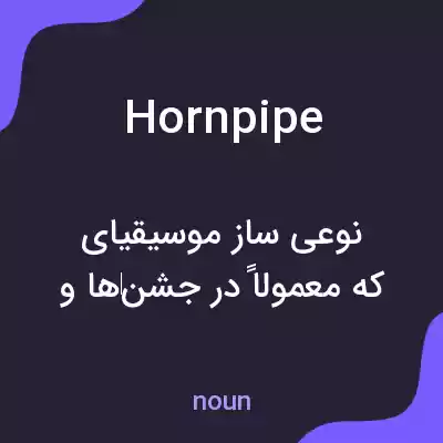 معنی hornpipe به فارسی معنی hornpipe به فارسی