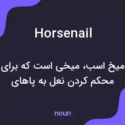 معنی horsenail به فارسی معنی horsenail به فارسی