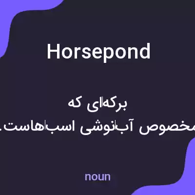 معنی horsepond به فارسی معنی horsepond به فارسی