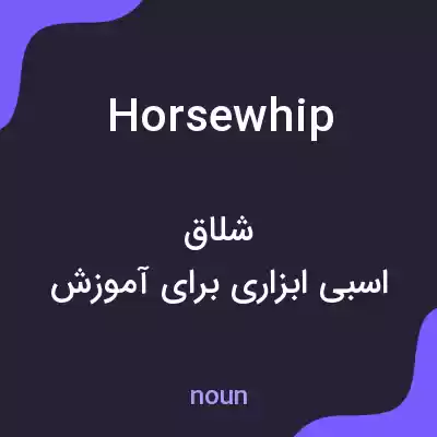 معنی horsewhip به فارسی