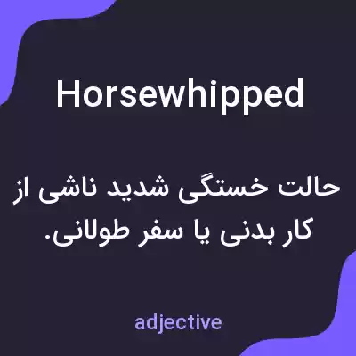 معنی horsewhipped به فارسی معنی horsewhipped به فارسی