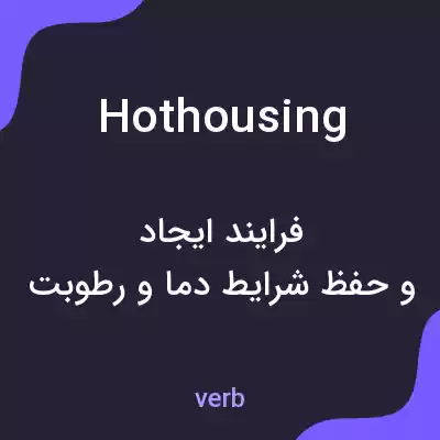 معنی hothousing به فارسی معنی hothousing به فارسی