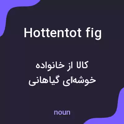 معنی hottentot fig به فارسی معنی hottentot fig به فارسی