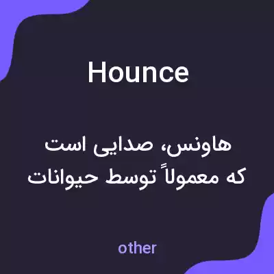 معنی hounce به فارسی معنی hounce به فارسی