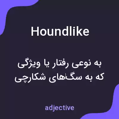 معنی houndlike به فارسی معنی houndlike به فارسی