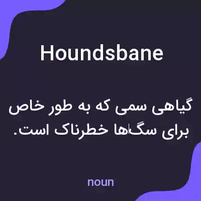 معنی houndsbane به فارسی معنی houndsbane به فارسی