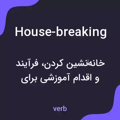 معنی house-breaking به فارسی معنی house-breaking به فارسی