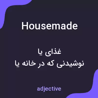 معنی housemade به فارسی معنی housemade به فارسی