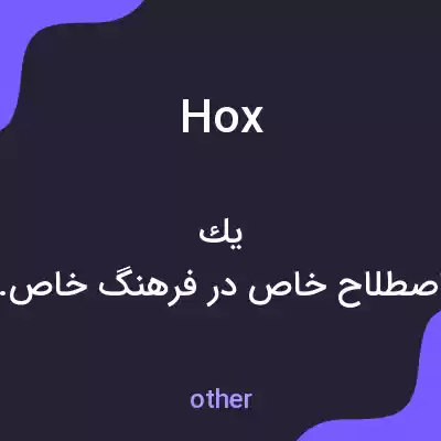 معنی hox به فارسی معنی hox به فارسی