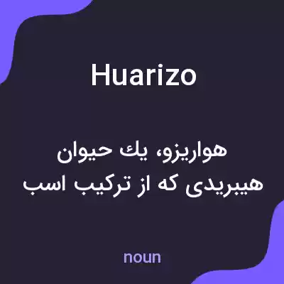 معنی huarizo به فارسی معنی huarizo به فارسی