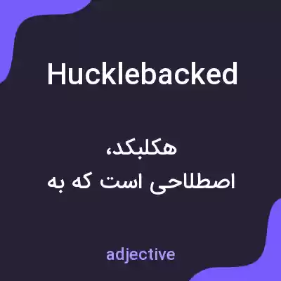 معنی hucklebacked به فارسی معنی hucklebacked به فارسی