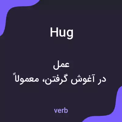 معنی hug به فارسی