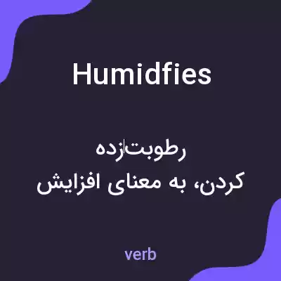 معنی humidfies به فارسی معنی humidfies به فارسی
