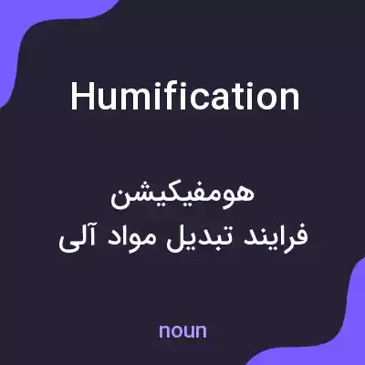 معنی humification به فارسی معنی humification به فارسی