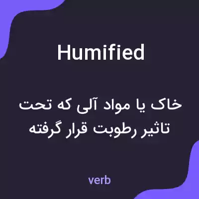 معنی humified به فارسی معنی humified به فارسی