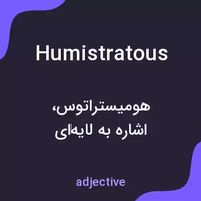 معنی humistratous به فارسی معنی humistratous به فارسی