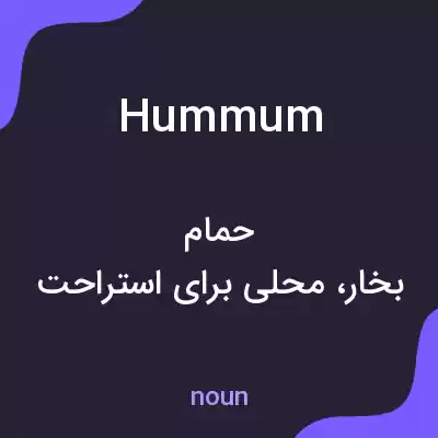 معنی hummum به فارسی معنی hummum به فارسی