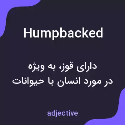 معنی humpbacked به فارسی معنی humpbacked به فارسی