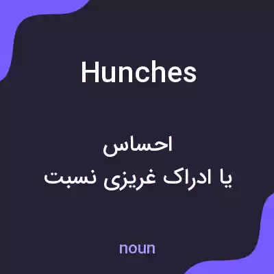 معنی hunches به فارسی معنی hunches به فارسی
