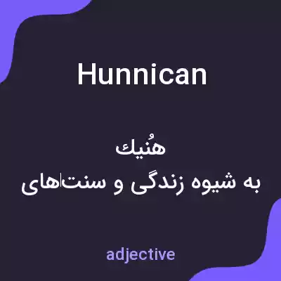 معنی hunnican به فارسی معنی hunnican به فارسی