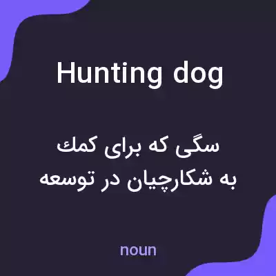 معنی hunting dog به فارسی معنی hunting dog به فارسی