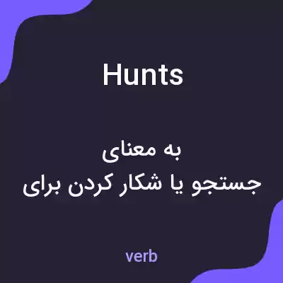 معنی hunts به فارسی معنی hunts به فارسی