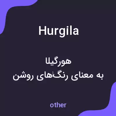 معنی hurgila به فارسی معنی hurgila به فارسی