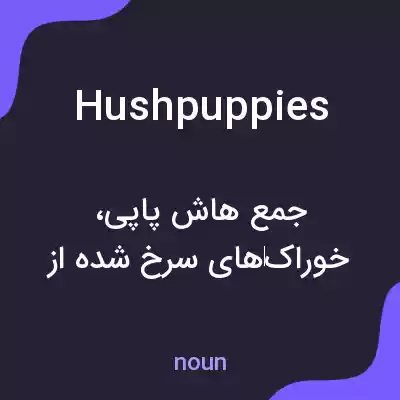 معنی hush puppies به فارسی معنی hush puppies به فارسی