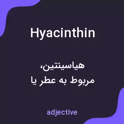معنی hyacinthin به فارسی معنی hyacinthin به فارسی