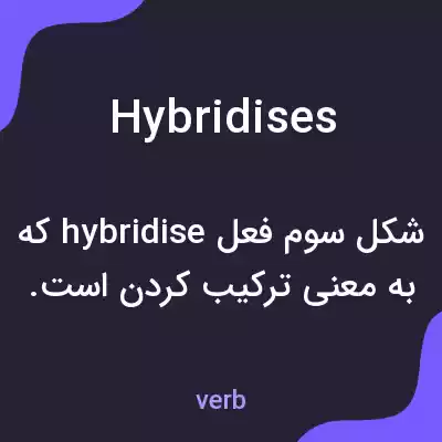 معنی hybridises به فارسی معنی hybridises به فارسی