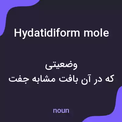 معنی hydatidiform mole به فارسی معنی hydatidiform mole به فارسی
