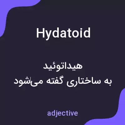 معنی hydatoid به فارسی معنی hydatoid به فارسی