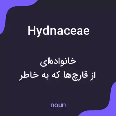 معنی hydnaceae به فارسی معنی hydnaceae به فارسی