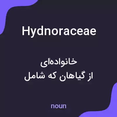 معنی hydnoraceae به فارسی معنی hydnoraceae به فارسی